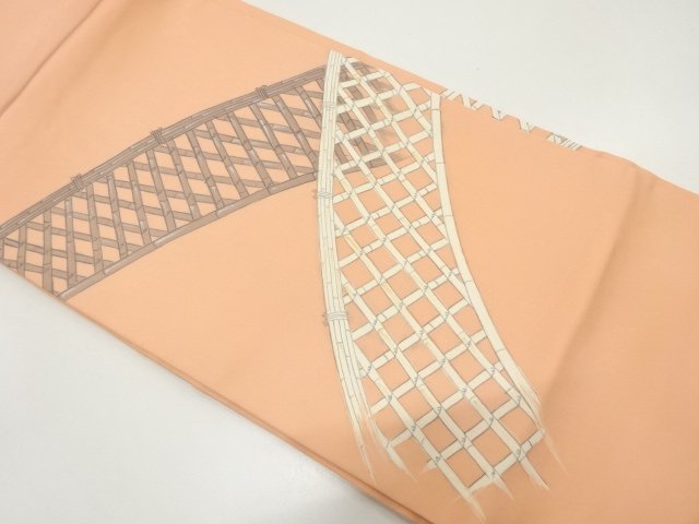 JAPANESE NAGOYA OBI / SHIOZE / FENCE PATTERN